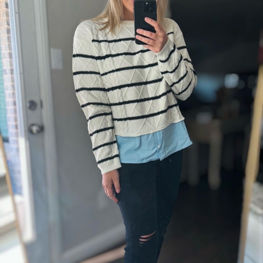 NWT: Twofer Layered Sweater